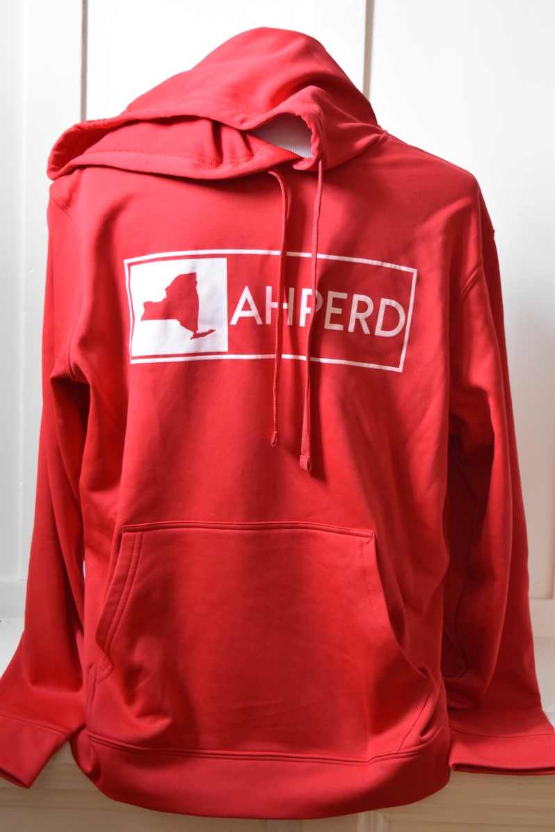 Unisex Poly Hoodie- red