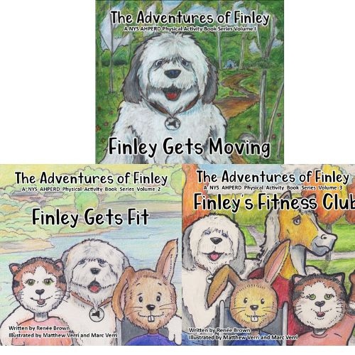 Product Description: Meet Finley, NYS AHPERD's Mascot!</br> Finley Book Bundle